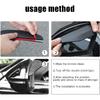 2Pcs Carbon Fiber Side Mirror Rain Visor Guard, Universal for Cars, Trucks and SUVs (Black)
