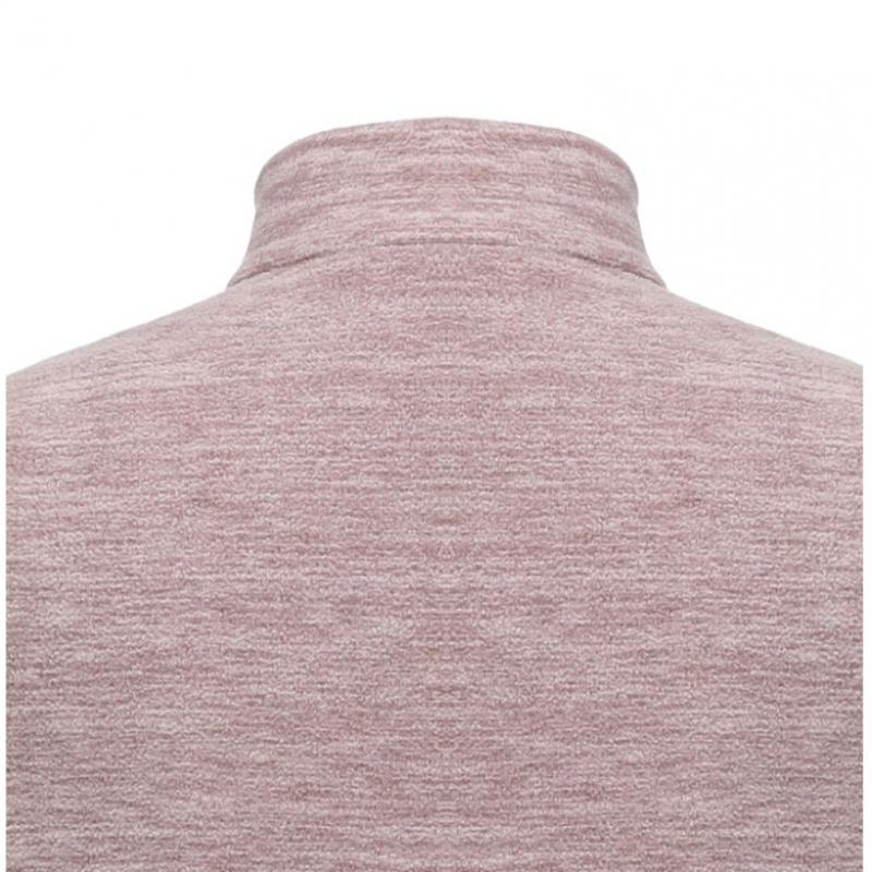  MounTia  Women S Fleece Polar Half Zip T ShirT Pale Beige