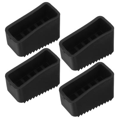 4Pcs Anti-Slip Ladder Feet Rubber Pads Replacement Foot Covers - Heavy Duty Leg Protectors for Home Repair and Professional