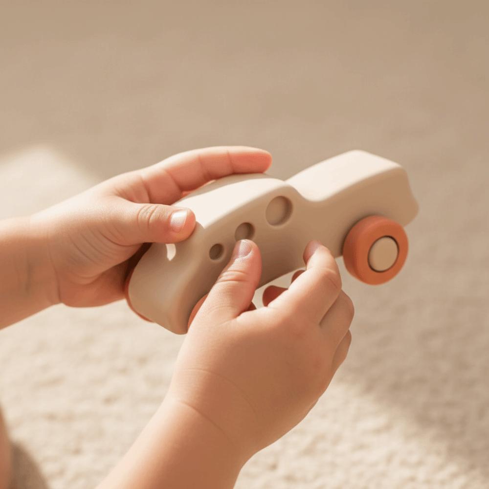 Food Grade Teething Car Teether Toy Silicone Car Toy Baby Silicone Car Children