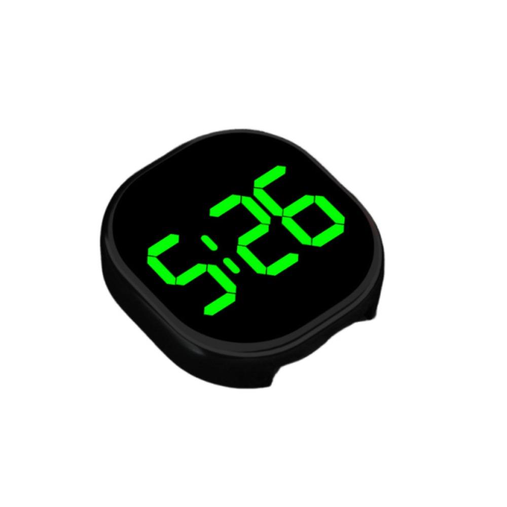 LED Time Display Car Dashboard Clock Mini Digital Clock Luminous Car Clock Home/Office Black Style A