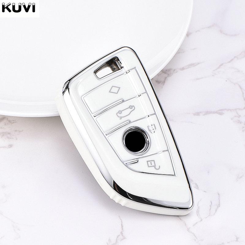 Soft Tpu Car Remote Key Case Cover Shell For Bmw X1 X3 X5 X6 X7 1 3 5 6 7 Series G20 G30 G11 F15 F16 G01 G02 F48 Car Accessories