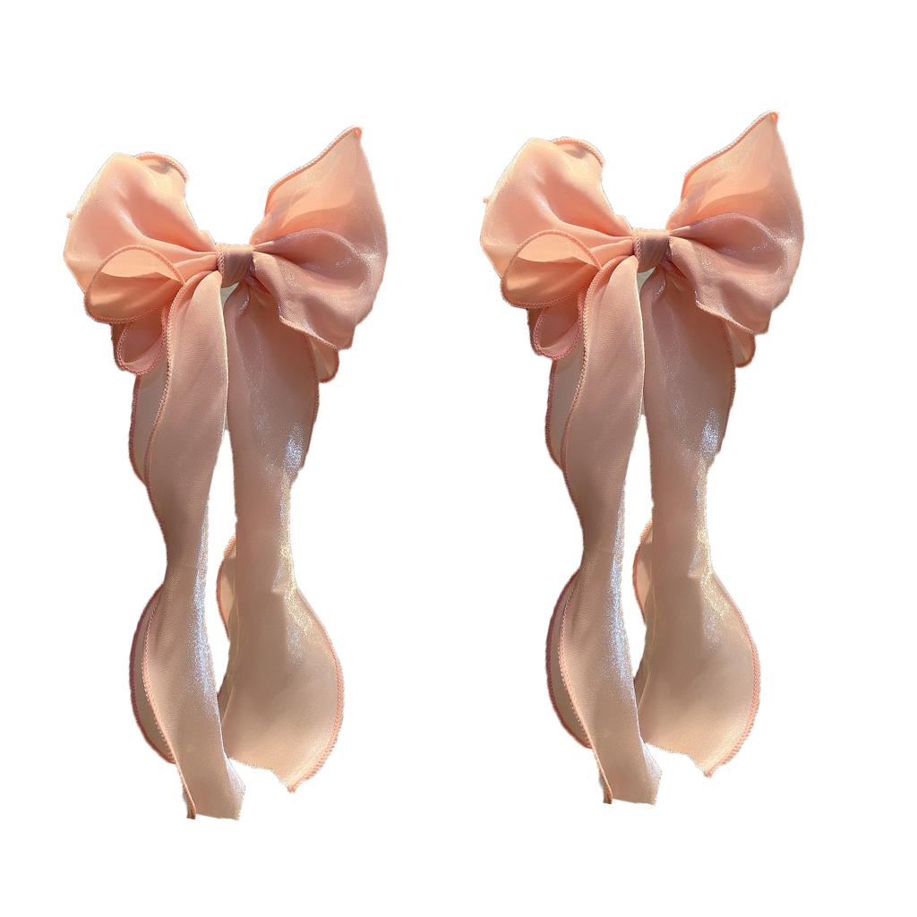 Mesh Bow Hair Clip Women Sweet Ponytail Cute Spring Clips Fashion Hair Accessories
