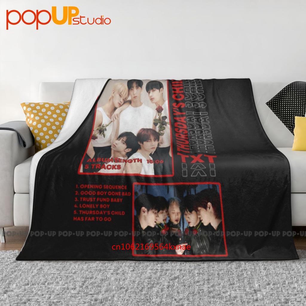 Txt Thursdays Child Album Kpop Ultra-Soft Blanket Quilt Winter Sofa Cover Bed Covers