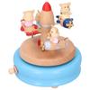 Music Box Wooden Rotating Creative Decoration Toys Birthday Gift Craft Castle In the Sky
