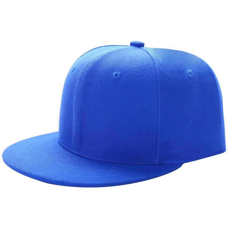 Custom Embroidery Logo Flat Bill Unstructured 5 Panel Cap Corduroy Cotton Snapback Hats One Size синий