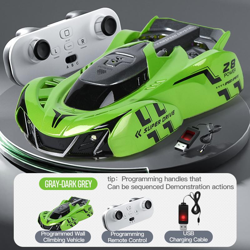 Infrared Sensor Remote Control Wall-Climbing Car, Four-Wheel Drive Toy Racing Car For Children