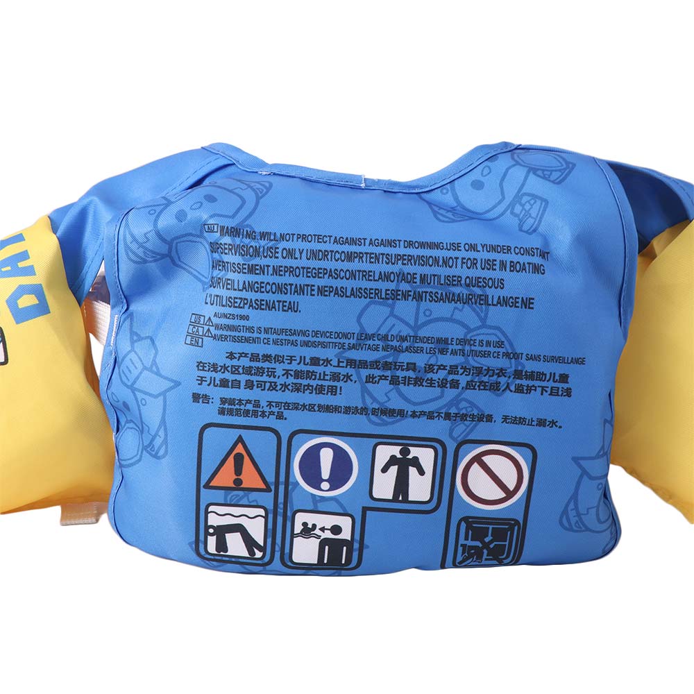 Adjustable Child Buoyancy Vest Not Falling Off Inflation-Free Swimming Vest  Beach