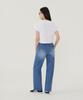 COVERNAT WOMAN Crop Cool Cotton C-Logo T-Shirt Oatmeal