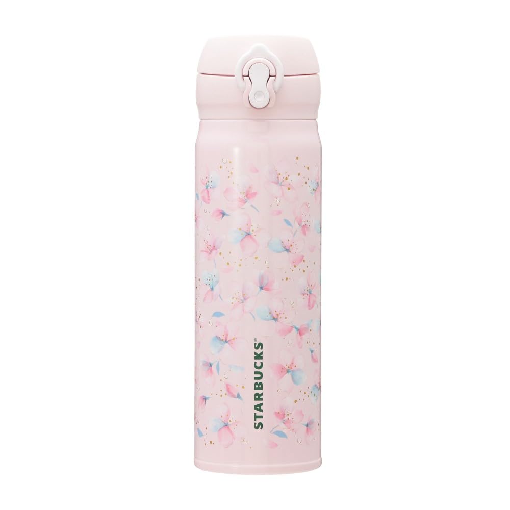

STARBUCKS SAKURA2025 Handy Stainless Steel Bottle, Pale Pink, 500ml, Cherry Blossom Design, Tumbler, Coffee, Starbucks, Gift, Pink
