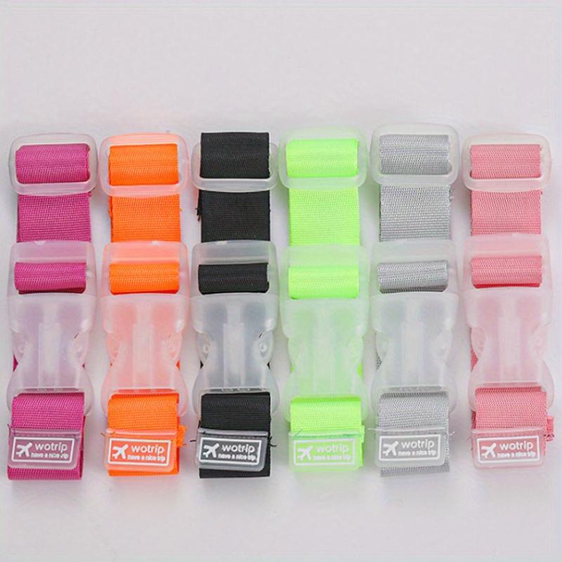 10pcs Vibrant Travel Luggage Straps - Durable Polyester, Adjustable with Quick-Release Buckle - Lightweight & Easy to Use for Secure Suitcase