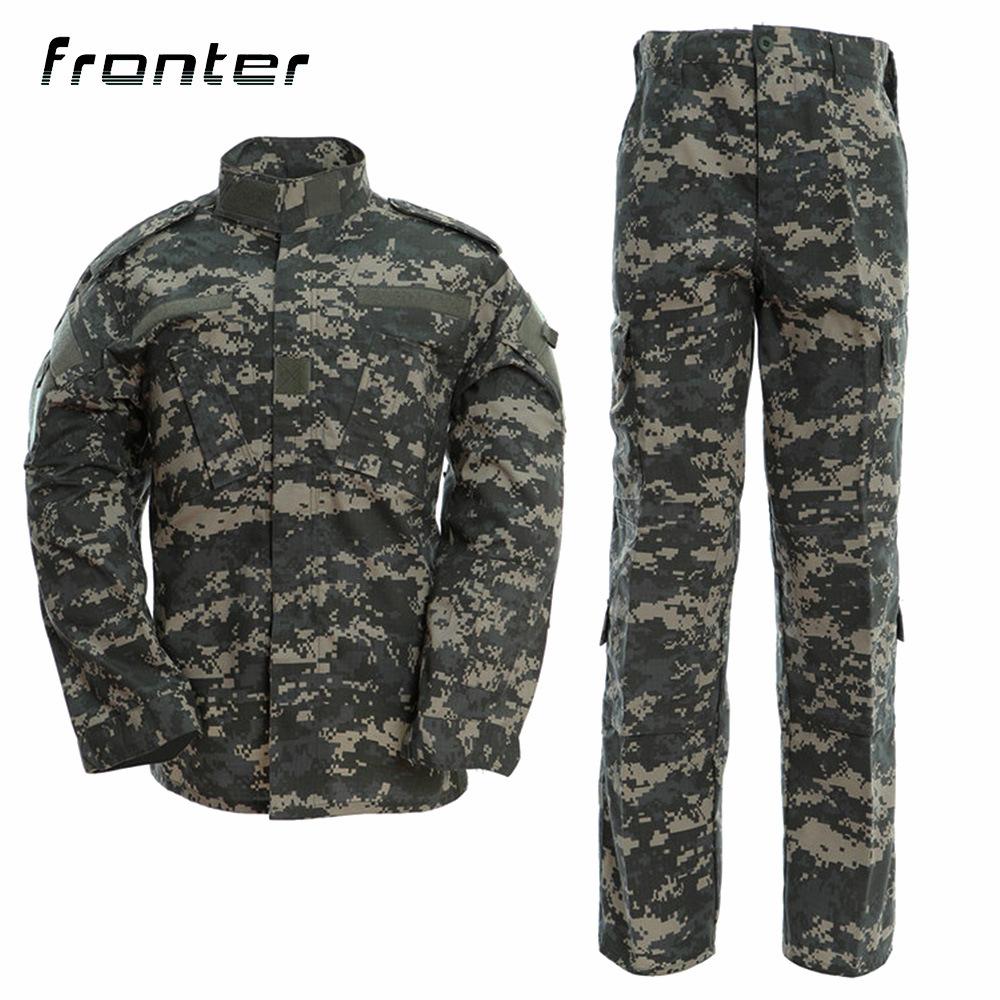 Fordan ACU Second Generation Foreign Camouflage Kit + Outdoor Scratch Resistant Training Clothing for Camouflage Enthusiasts