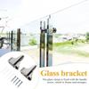 10/1 Stück Zinklegierung Verstellbarer Glasregalhalter Wandmontierte Badezimmer-Stützregal-Winkel Halter Holzregale Glaszwingen