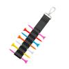 PU Golfs Tees Holder 7 Slot Golfs Tees Storage Bags Portable Golfs Tees Carriers Pouch Hook To Golfs Bag Belt Clip