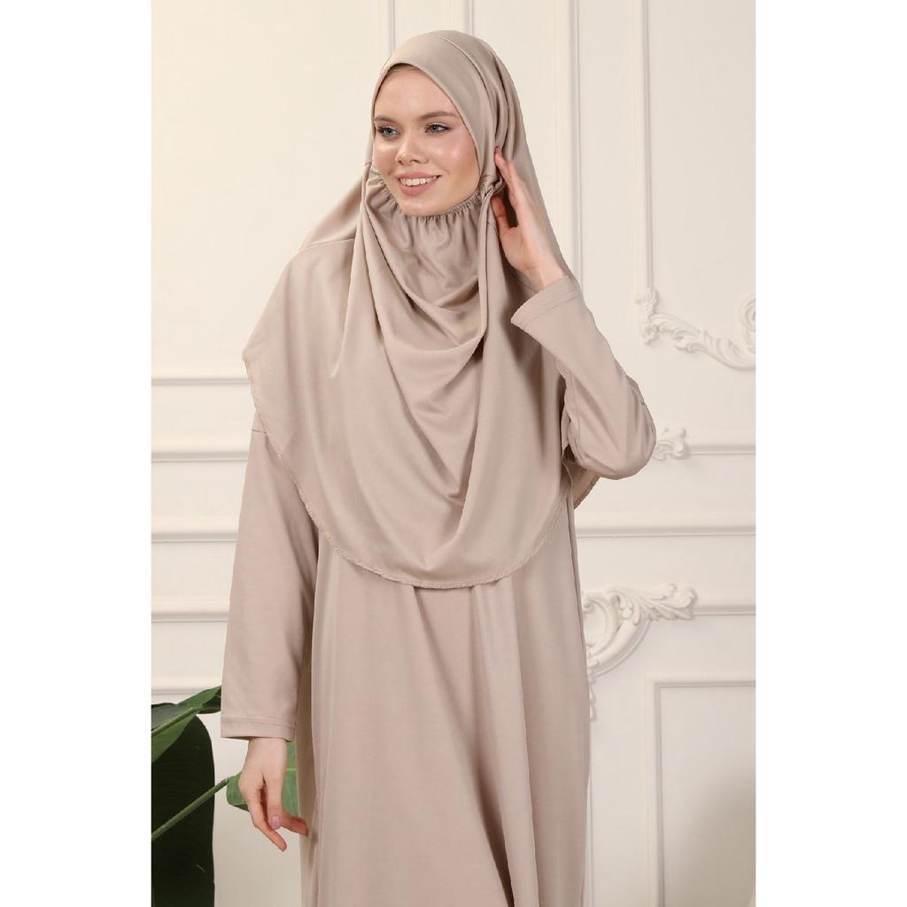 Rochie de rugăciune neagră dintr-o singură bucată, ușor de utilizat, cu basic