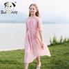 CHANZUIGOU Kids' Pink Resort Beach Dress