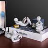 Nordic Book Lover Statue - Reading Person Resin Sculpture for Bookshelf Decor, Study Desk Ornament Minimalist Craft Decor