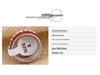8MM Rhinestone Gradient Student Fashion Stainless Steel Ring