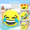 New Smiley Face Inflatable Ride-on Pool Float For Adults Eco-friendly Pvc Material Trendy Design