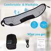 3D Bluetooth Eye Mask Headphones  Smart Wireless Music Earmuffs  Light  Blocking Eye Protection  Black