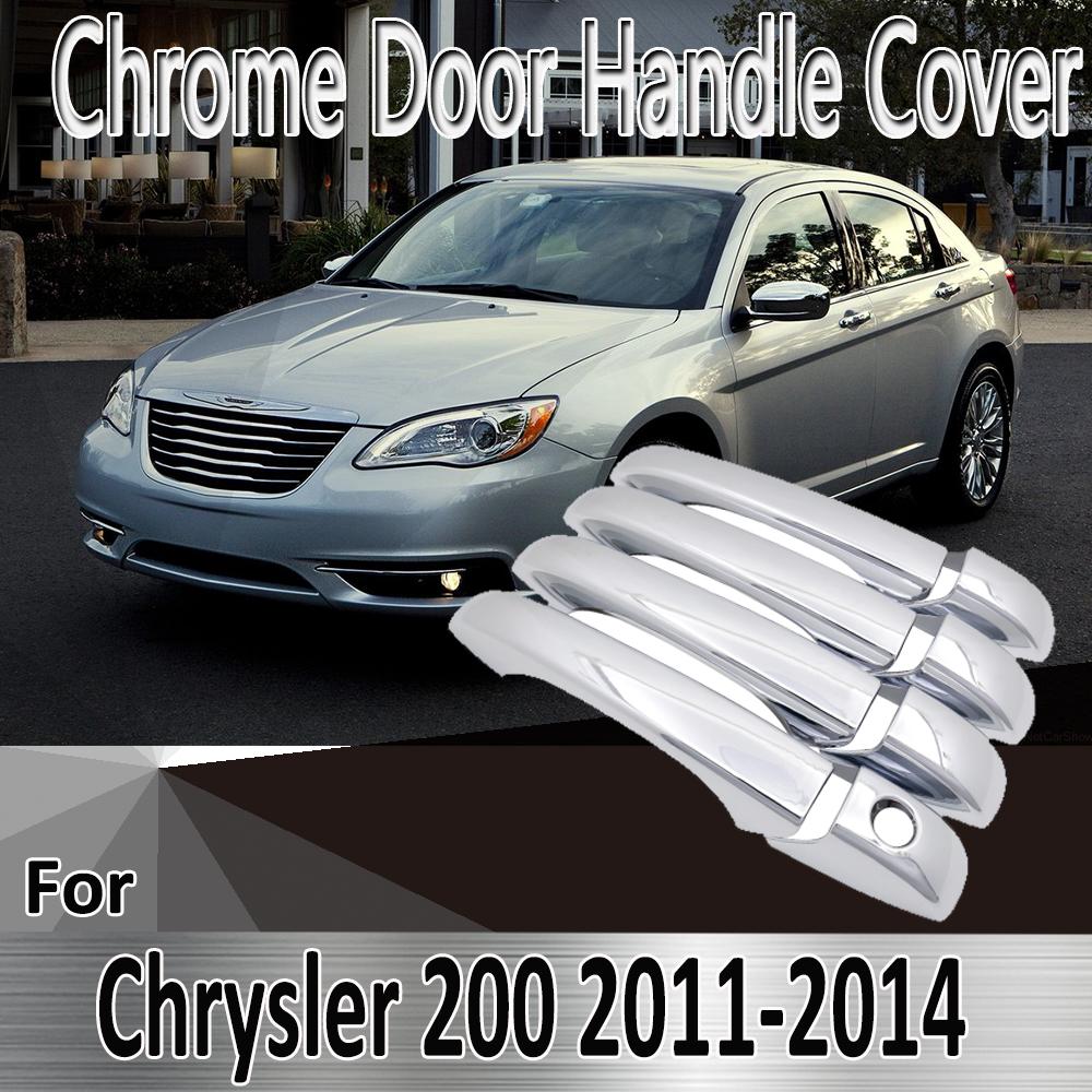 

для Chrysler 200 MK1 2011 ~ 2014 Роскошный 2012 2013 Стилистические наклейки Украшение Хромированная крышка дверной ручки Переоборудование автомобиля