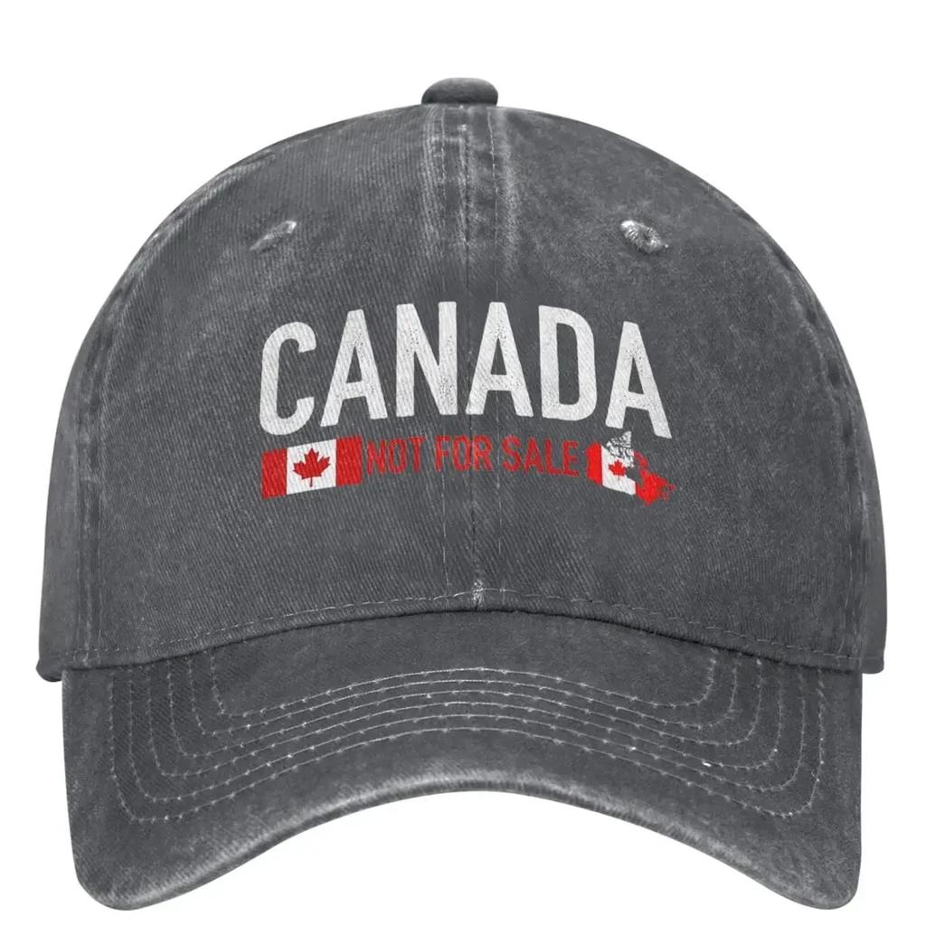 Canada Is Not For Sale Baseball Cap Vintage Unisex Women Trucker Dad Hat SunProof Outdoor Gym Baseball Caps Birthday Present