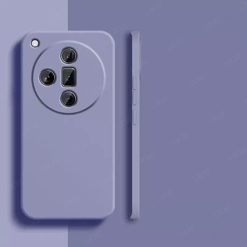 Pro OPPO Find X7 Pouzdro Kryt Pro Find X7 Ultra Capa Tekutý Silikonový Zadní Kryt na Telefon Nárazuvzdorný TPU Měkký Kryt Pro OPPO Find X7 Fundas