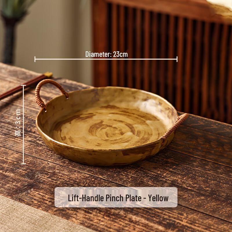 

YuYi Angel Handmade Rustic Ceramic Plate