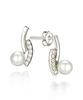 Geigerjewelry Pearl Line Earrings Gisvee008 (Silver 925 Pin)