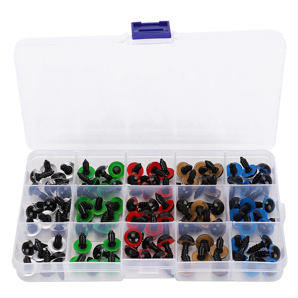 Doll Eyes Plastic Craft Color DIY Children Teddy Bear Plush Animal Toy Accessories100 x 12mm 15