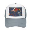 Tropic Sea Life Gray Mesh Baseball Cap Sun Visor Hat WoUnisexs Unisex Sun Hats Sport Cap Trucker Hat