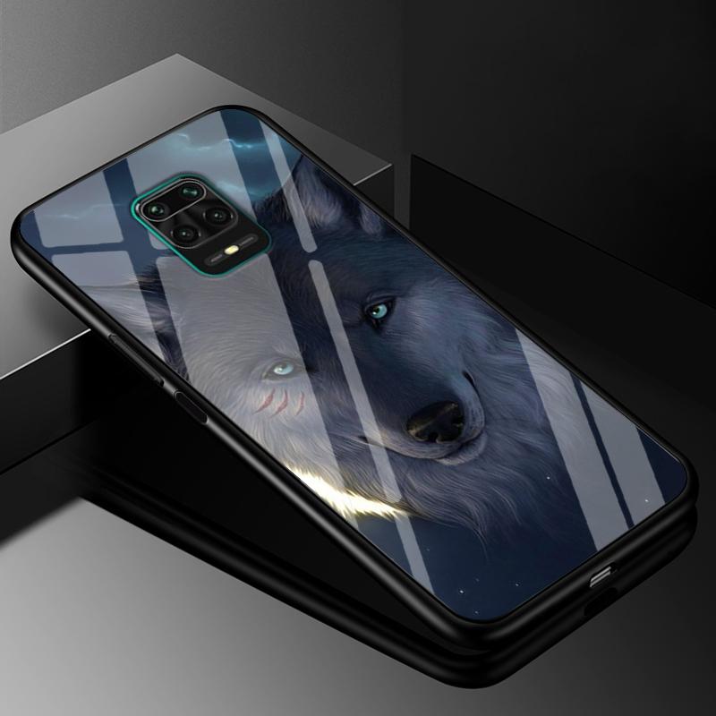 Tempered Glass Case for Xiaomi Redmi 9 9A 8 8A Mi Note 10 Lite Ultra Pro Cover Redmi Note 9S 9 Pro Max 9T SE 8 8T 7 Hard Case