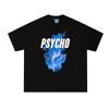 T-shirt Riflettente Psycho Blue Dave 2026 NUOVA Hip Hop Stampa Grafica T-shirt Estiva 100% Cotone Vintage Punk Top