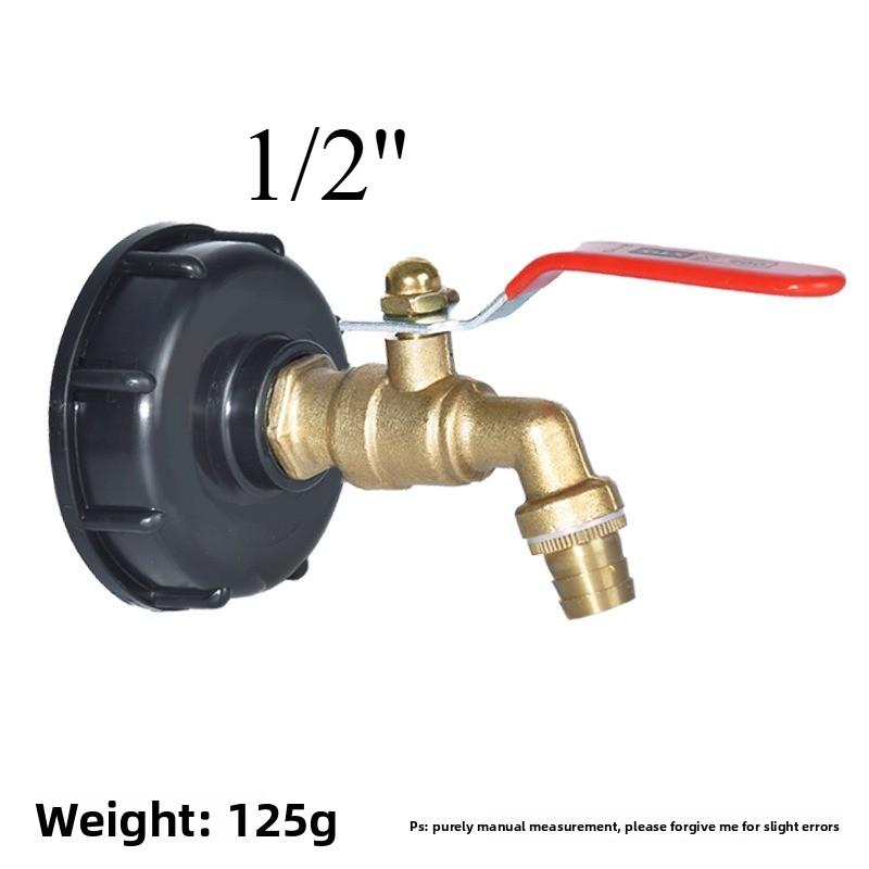 IBC Tank Brass Tap Adapter S60X6 Thread 10mm Garden Hose Connect Faucet Tank 1000 Liter IBC Tank Valve Fitting