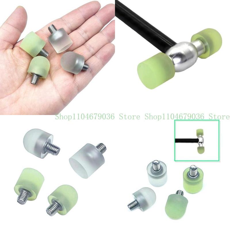 652F 2Pcs Hard Soft Caps and Tips Screw for Hook Rubber Hammer Car Dent Repair