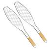 Grill Barbecue Clip Fish Roasting Basket Holder Barbecue Tools