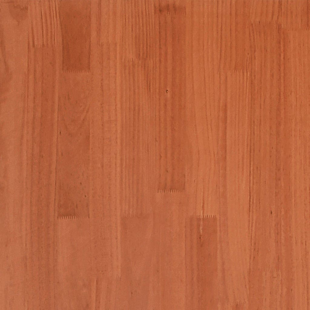 Solid Wood Bed without Mattress Wax Brown 180x200 cm Pine Wood