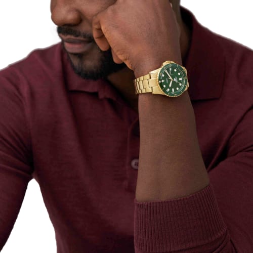 Fossil Blue Dive FS6030 Men's Gold Watch