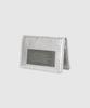 D.Lab Bonheur Birthstone Engraved Business Card Holder - Silver