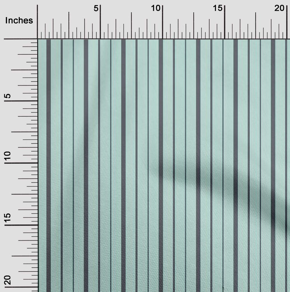 oneOone Baumwoll-Flex-Stoff Vertikal gestreifter Druckstoff 1 Yard 40 Zoll