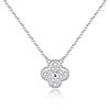 3PCS Clover Bracelet Necklace Female Earnail Set Lucky Accessories Student Accessories