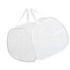 Pop Up Hamper 90L Foldable Breathable Mesh Laundry Basket with Handle and Side Pocket for Clothes and Storage White
