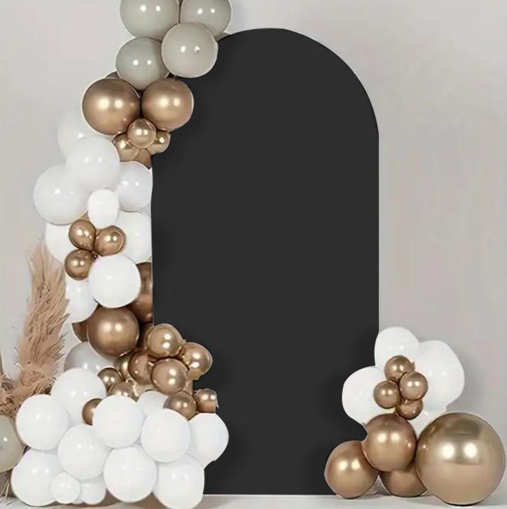 Material Cover For Balloon Arch Frame Metal Stand For Photos 1X2M Black