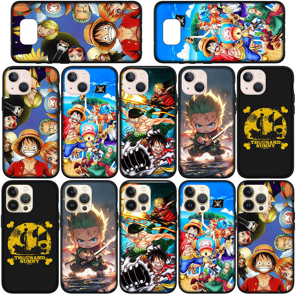Dla Samsung Galaxy S25 S24 S23 iPhone 17 16 15 Xiaomi Redmi Note 14 13 12 11 Plus Pro Max A37 A57 Etui na Telefon One Piece Luffy Roronoa Zoro OPPO Huawei