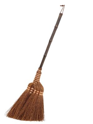Nippon Clintech Balai Palmier Fabriqué en Démon Court 5 Balayage Flexible Confortable Suspendu Silencieux Balai, Cheveux, Manche, Perles, Luxe, Sensation, Sensation, Rangement,