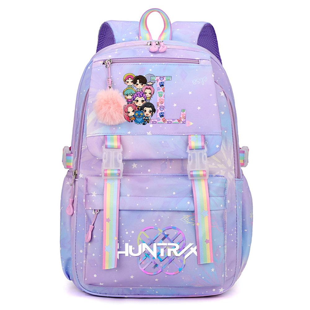 Anime K-Pop Dämonenjäger Bedruckter Wasserdichter Rucksack mit großem Fassungsvermögen Teenger Schüler Mädchen Junge Schultasche Buchtasche Damen Wasserdichte Reisetasche Rucksack