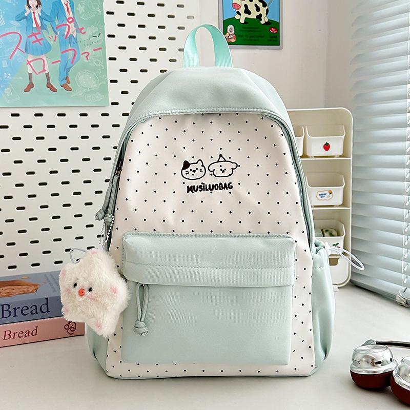 Schoolbag Japanese Ins New High-value Fresh College Style Backpack Junior High School Student Schoolbag Lightweight Large-capacity Backpack