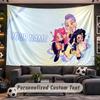Kpop Demon Hunters Personalized Tapestry Support Custom Name, Wall Art Home Decoration