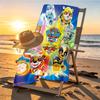 PAW Patrol Print Beach Towel Design, Soft, Lightweight. for Home Bathroom, Spa, Pool, Yoga, Surfing, Camping, Gift for Family, Friend