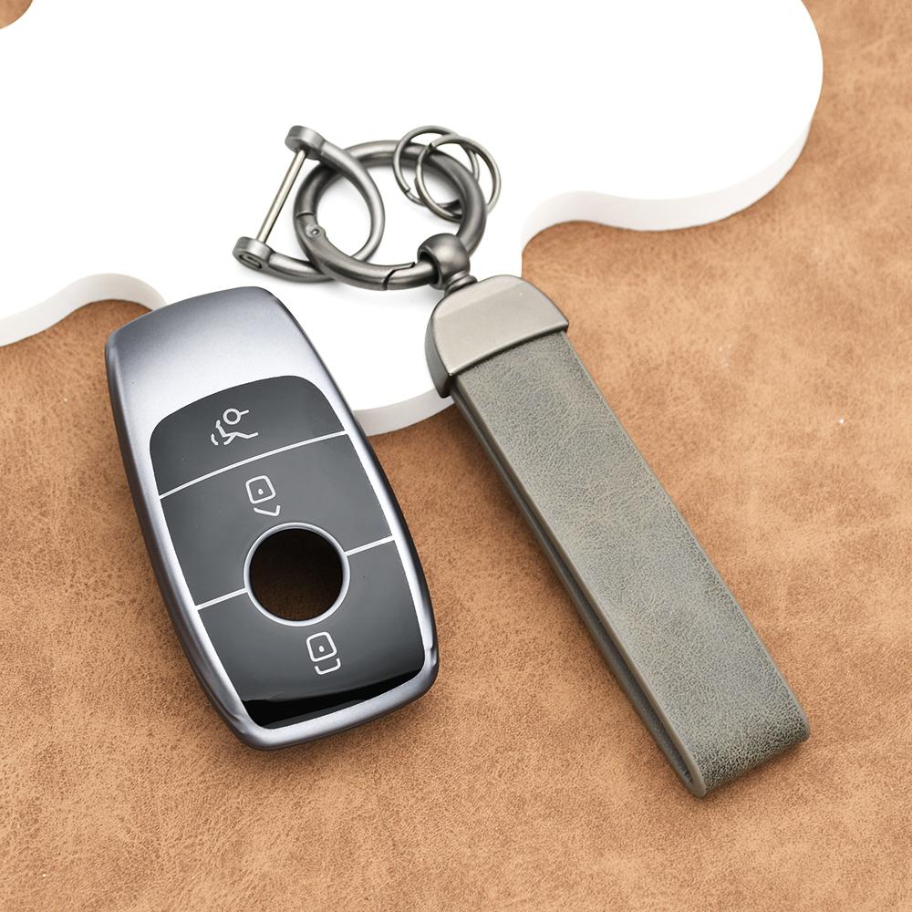 Gun Gray Tpu Shell Remote Car Key Cover Case Cover For Mercedes Benz W213 W222 X167 W177 W205 Amg A C E S G Class Glc Cle Cla